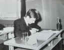 Jan Bator podczas egzaminu maturalnego w 1968 r.