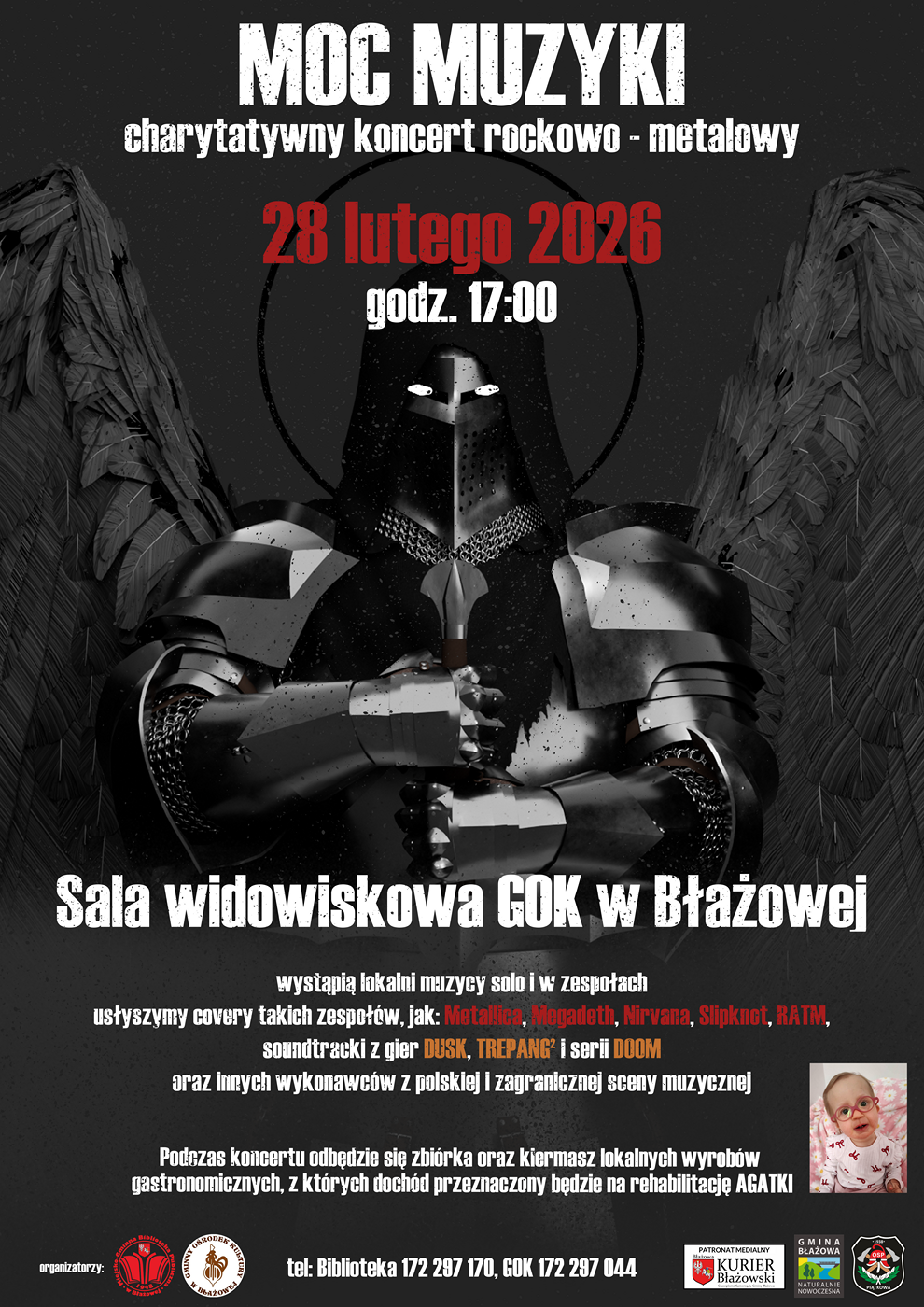 Moc muzyki – charytatywny koncert muzyki Rockowo-Metalowej dla Agatki