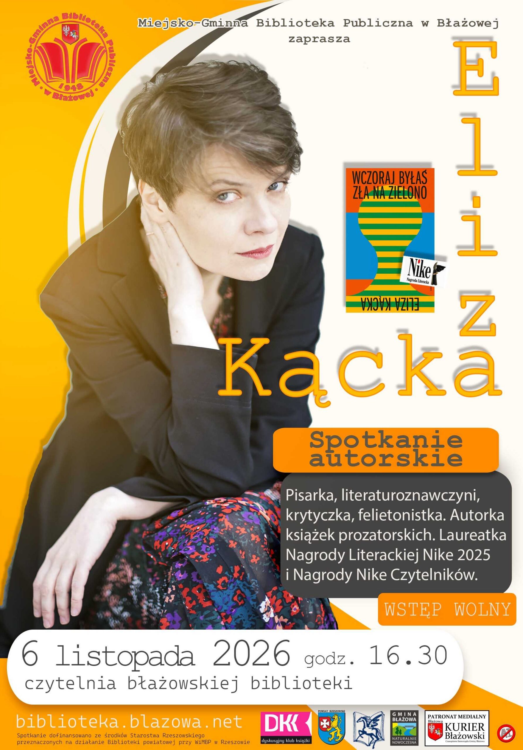 Eliza Kącka – wkrótce spotkanie autorskie